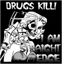 Straight Edge Stickers