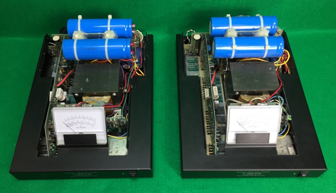 CARVER SILVER NINE t MONOBLOCK POWER AMPLIFIER PAIR & MANUAL
