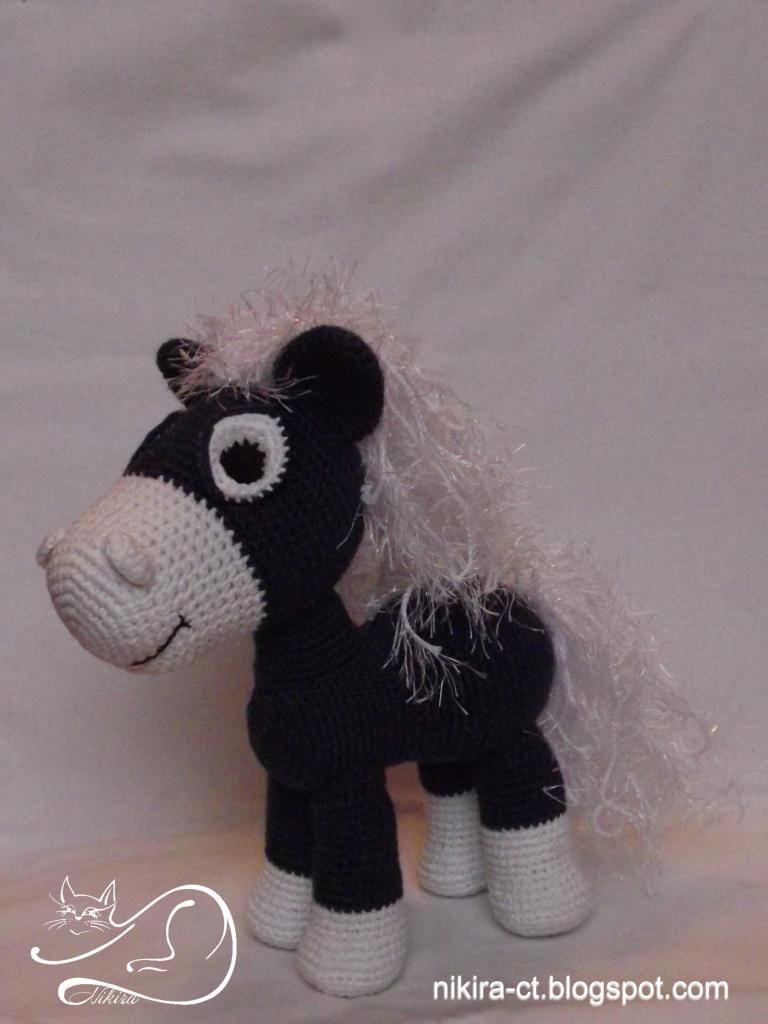crochet horse, вязание крючком, лошадь крючком