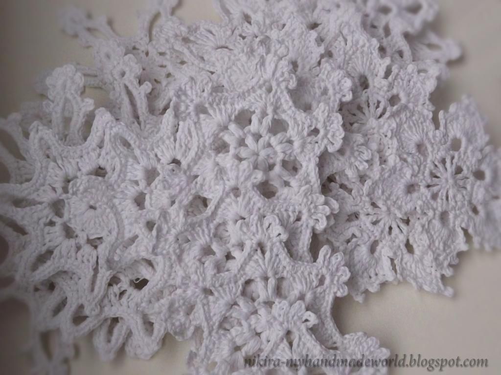 снежинка крючком, crochet snowflake