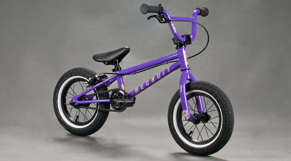 UNITED 2015 12 INCH RECRUIT COMPLETE BIKE 12" GLOSS PURPLE BMX JUVI