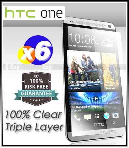 6 x Top Grade Ultra CLEAR Screen Protector Guard Film For HTC ONE mini M4 610E - Zdjęcie 1 z 1