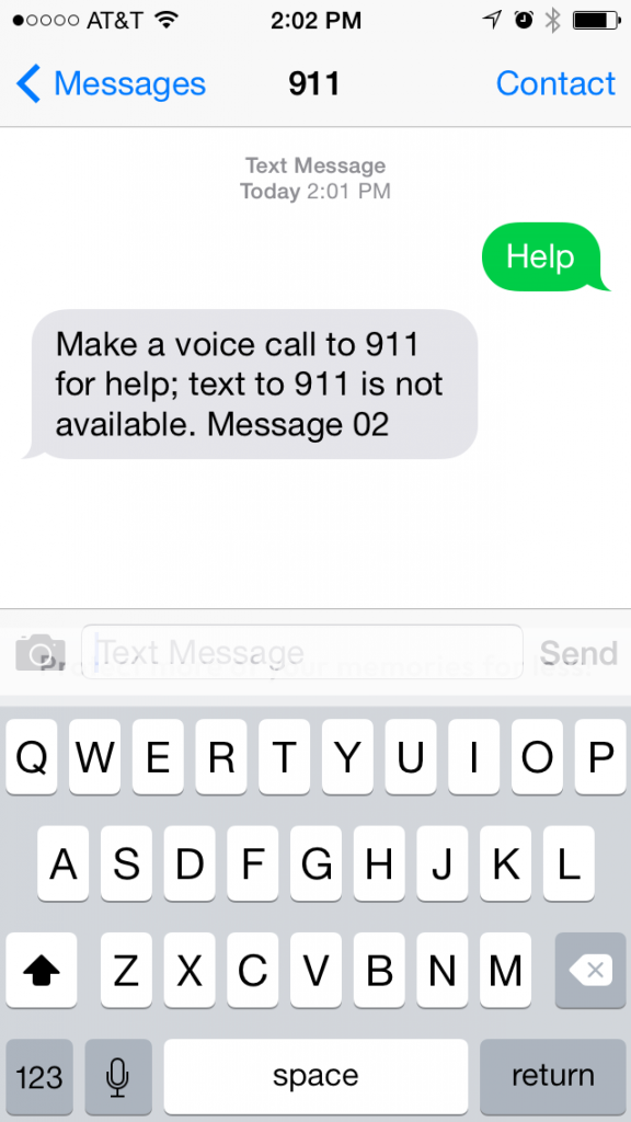 911 text calls