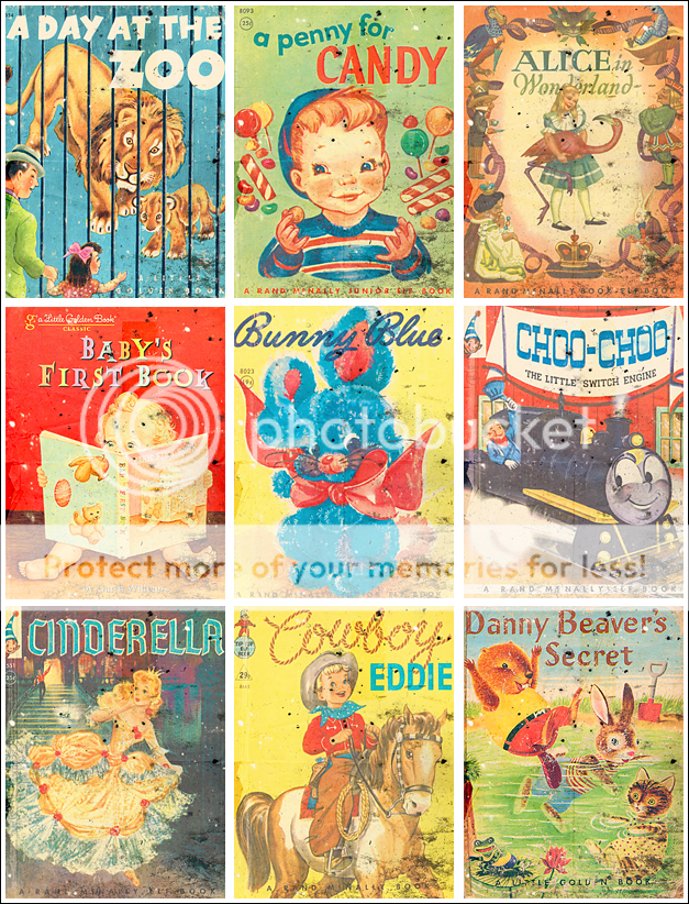 [we help mommy] 45 vintage kids' book covers on the BV travel poster ...