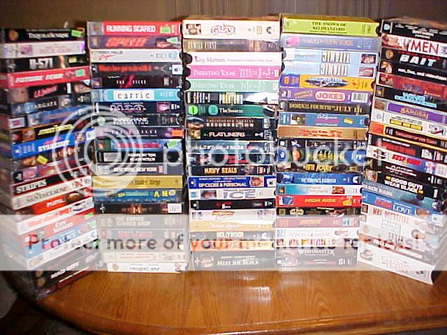 VHS movie LOT OF 100 comedy drama horror action romance ect. ect 
